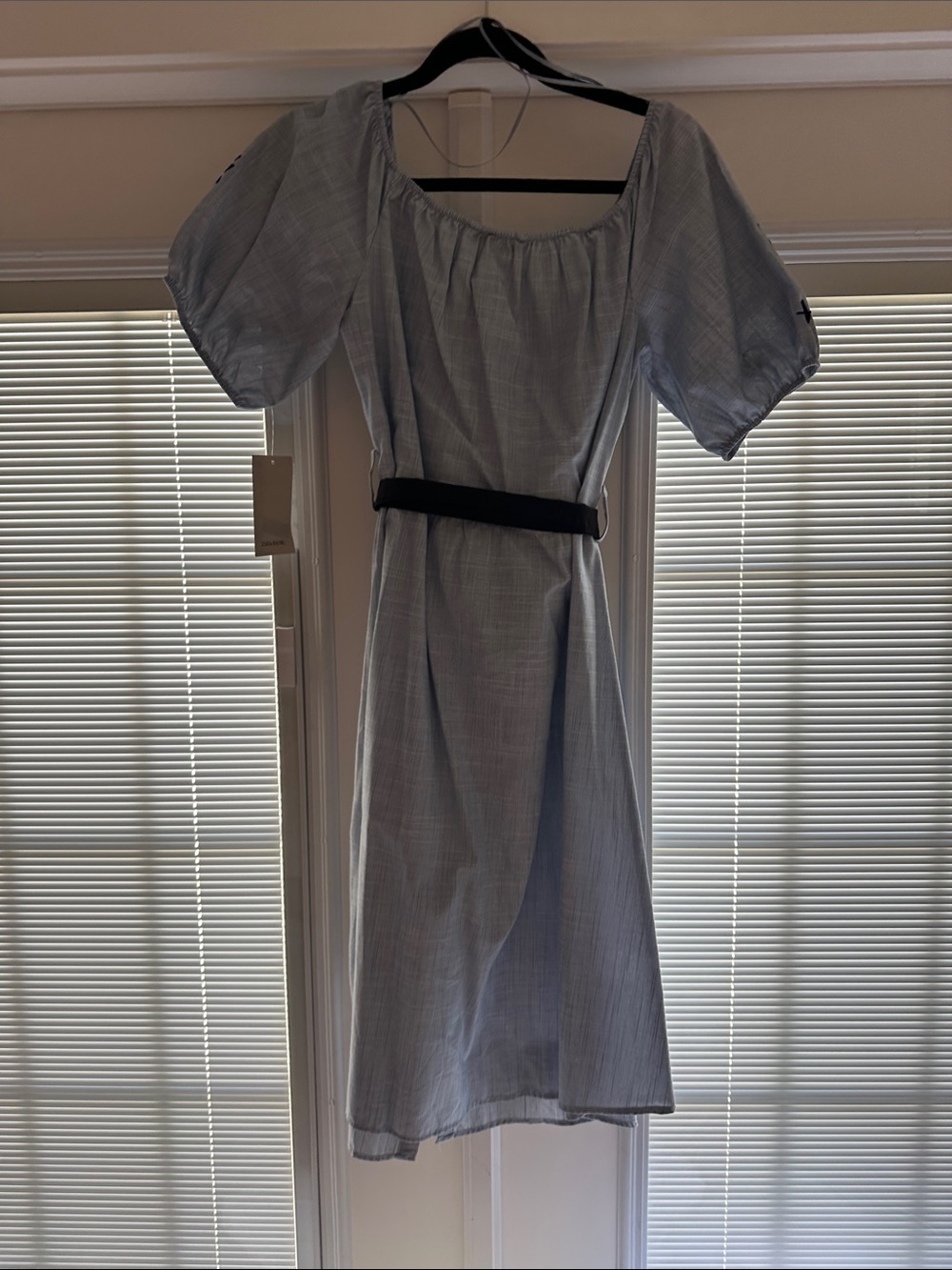 Zara Light Blue Midi Dress as seen on Kate Middleton new XL - Picture 5 of 7